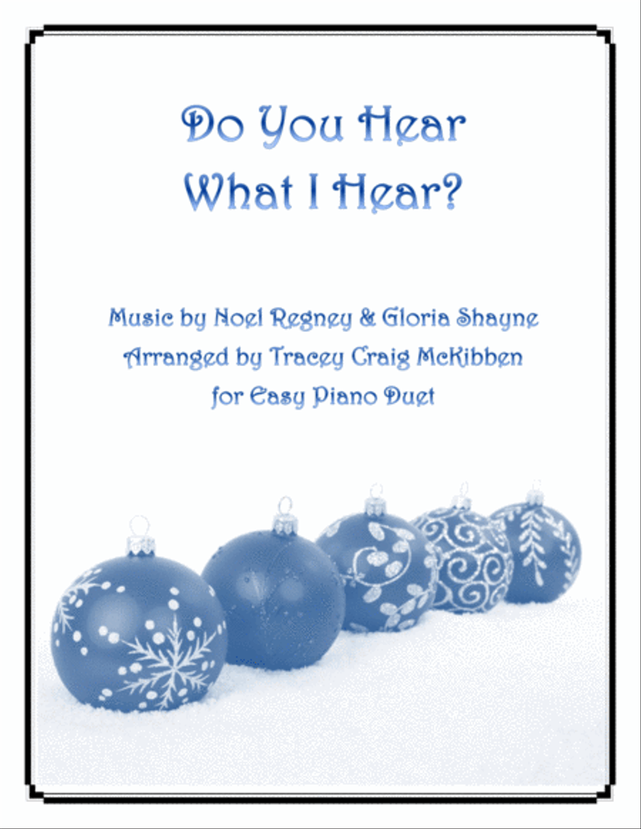 Do You Hear What I Hear Easy Piano scores gallery preview page 1