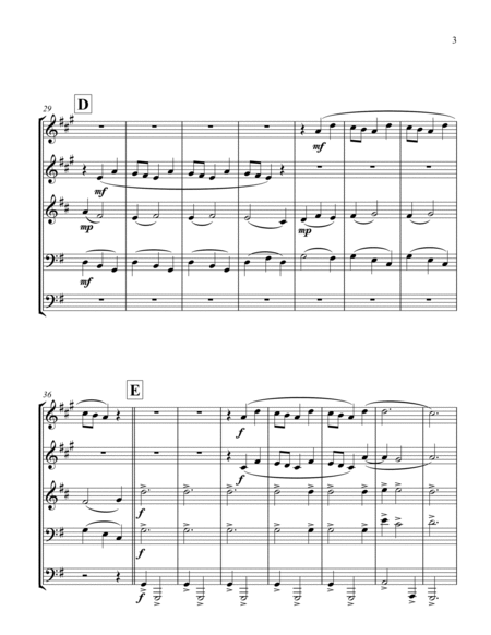 And the Glory of the Lord (excerpt) for Brass Quintet (in G Major) image number null
