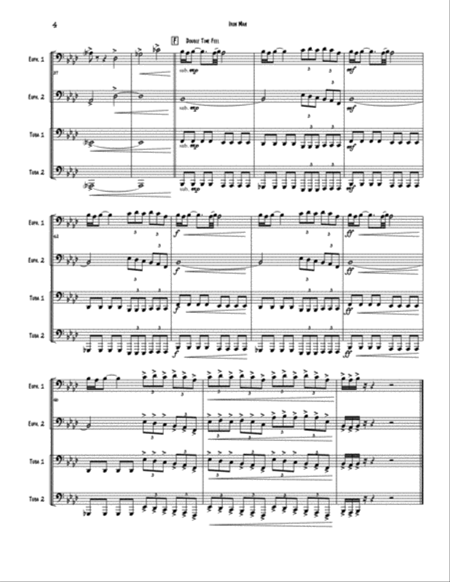 Iron Man Brass Ensemble scores gallery preview page 4