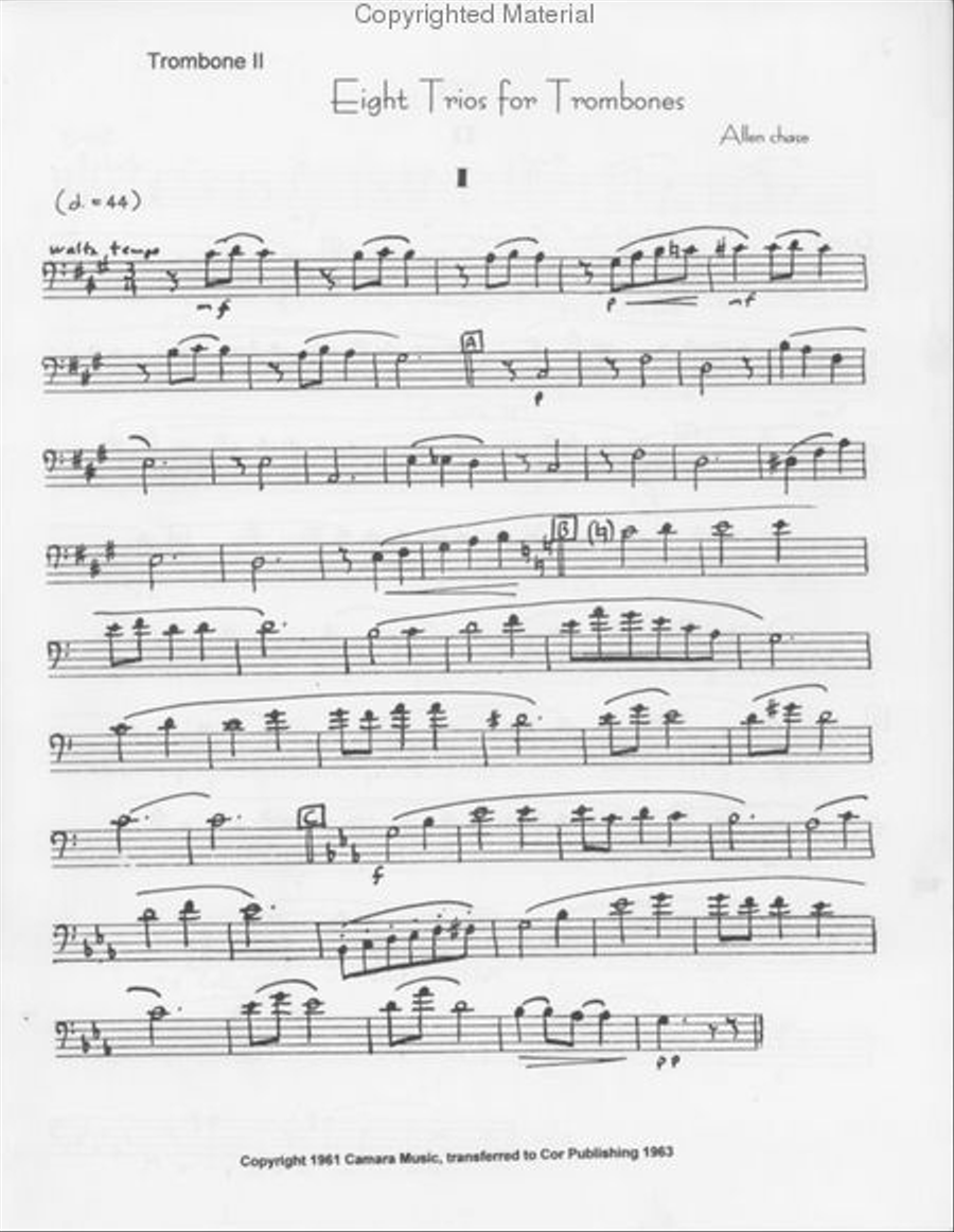 Eight Trios Eight Trios Trombone Trio scores gallery preview page 2