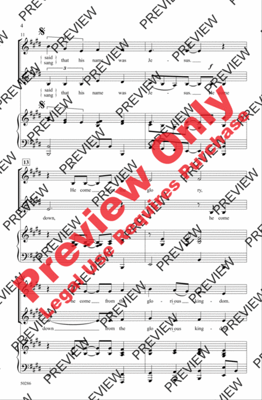 The Virgin Mary Had a Baby Boy 2-Part scores gallery preview page 4