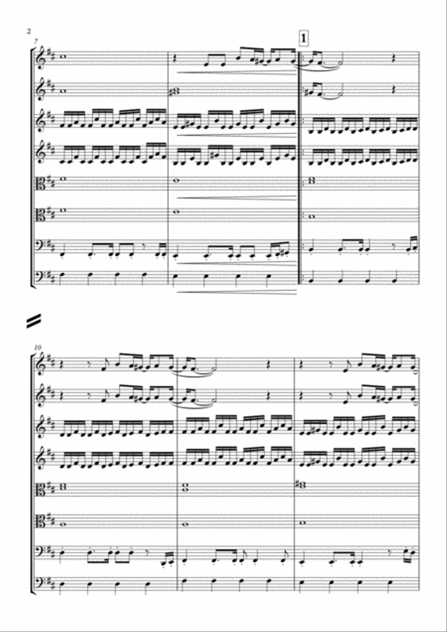 Get Lucky Get Lucky String Quartet scores gallery preview page 3
