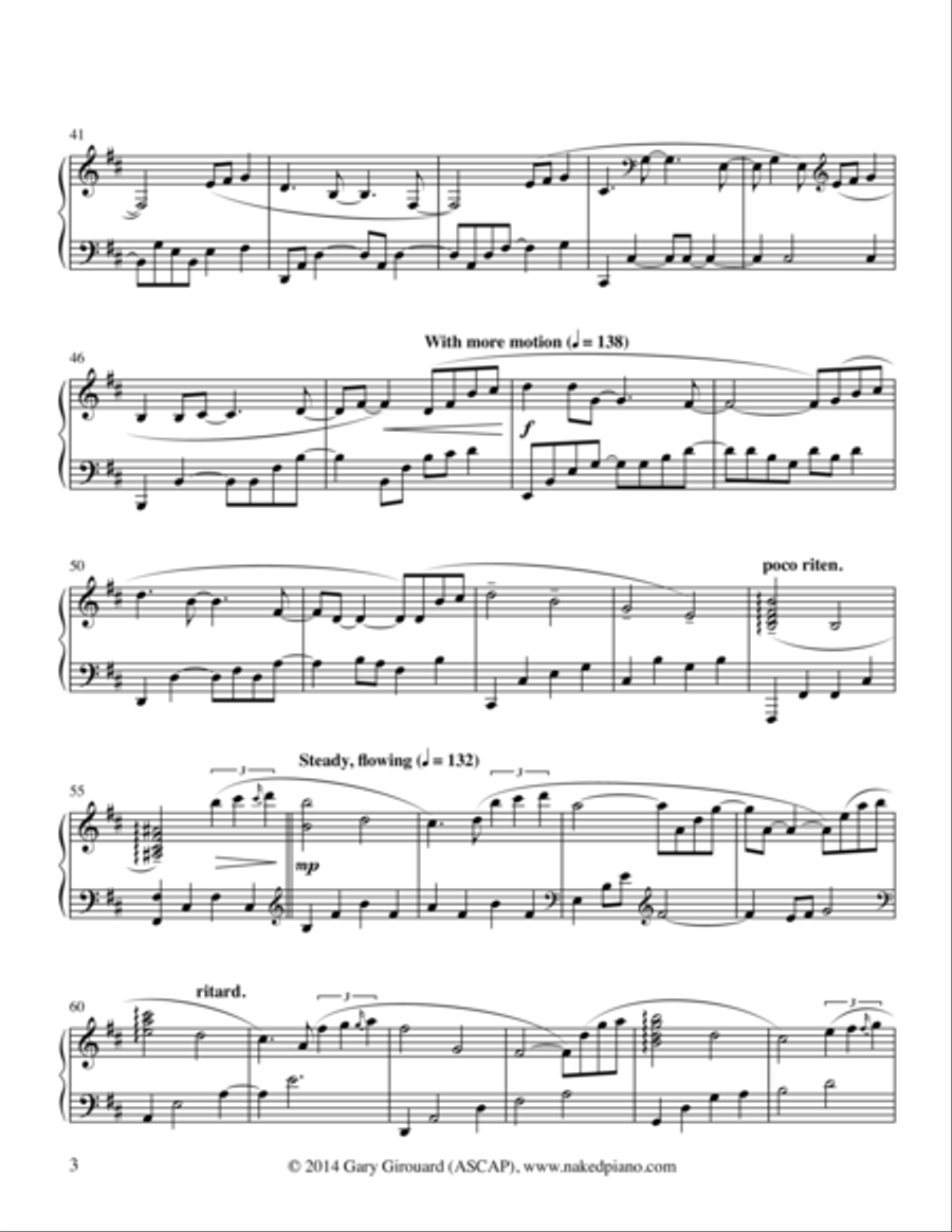 August Piano Solo scores gallery preview page 3