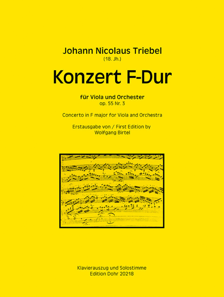 Konzert für Viola und Orchester F-Dur op. 55/3