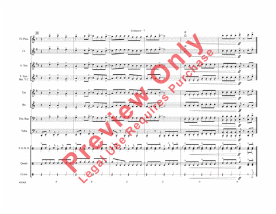 Part of Me Marching Band scores gallery preview page 8