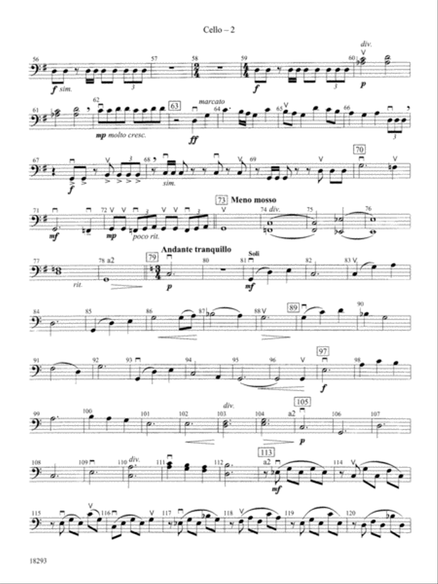 Millennium: Cello Full Orchestra scores gallery preview page 2