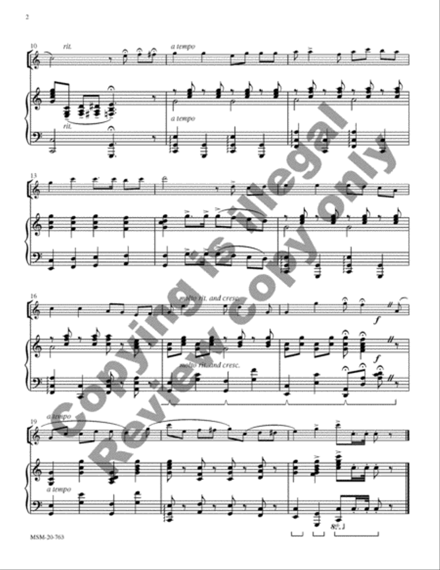 An American Suite for Violin and Piano Violin Solo scores gallery preview page 23