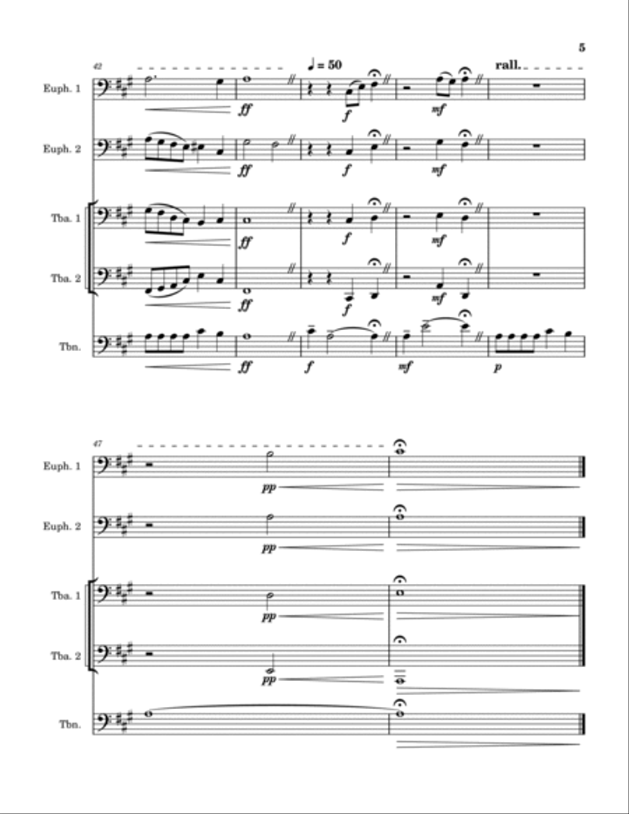 Swing Low, Sweet Chariot Euphonium scores gallery preview page 5