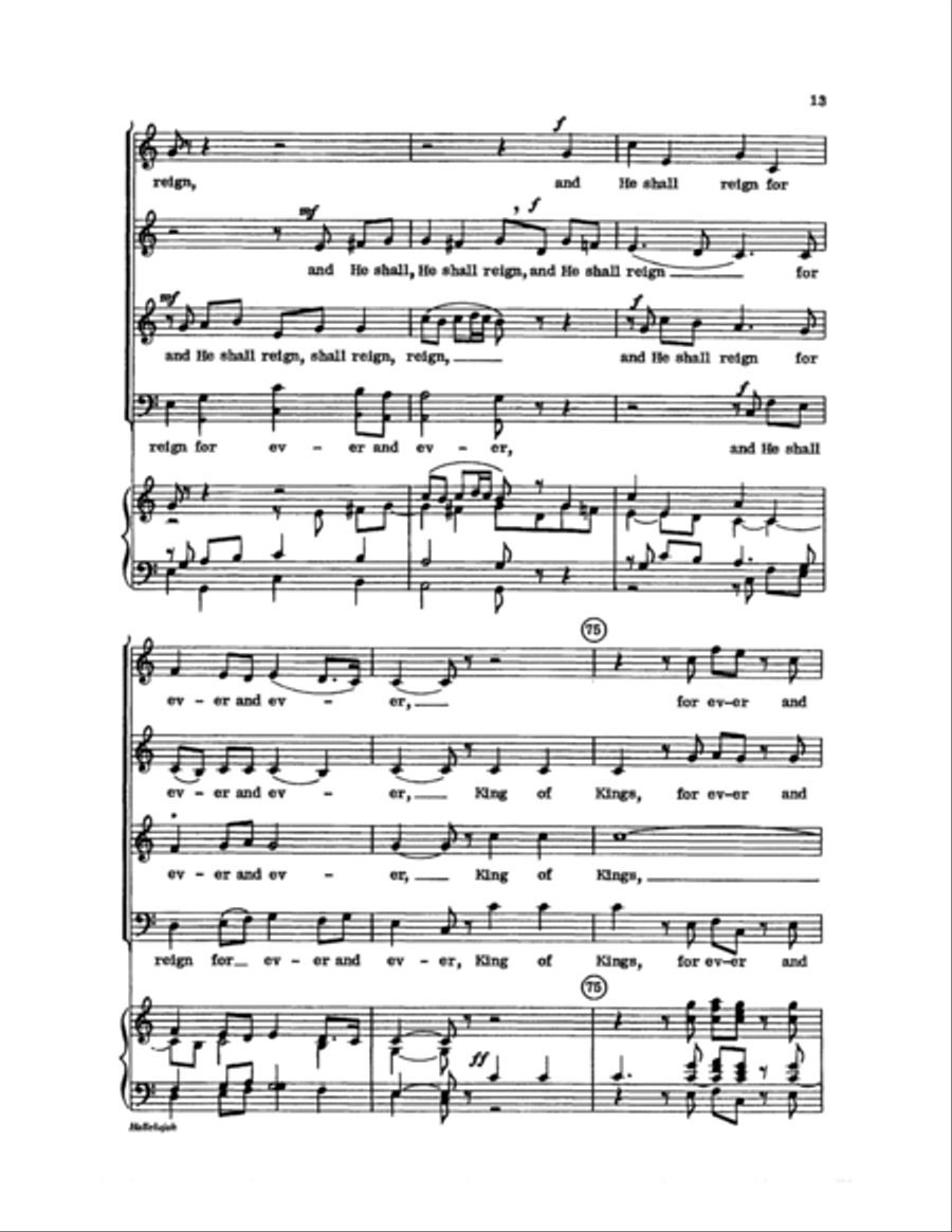 Hallelujah Choir scores gallery preview page 13
