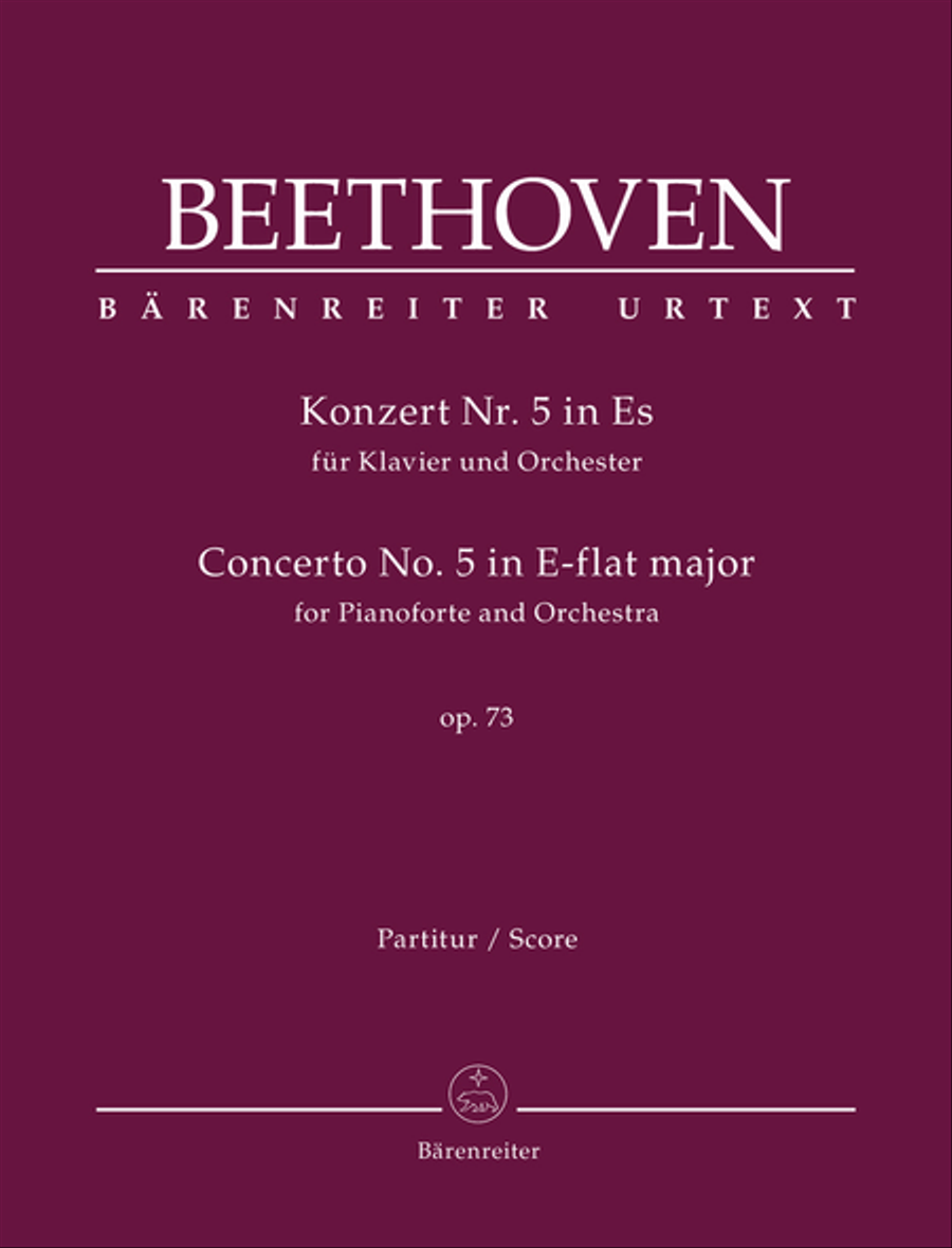 Concerto for Pianoforte and Orchestra Nr. 5 E-flat major op. 73 Orchestra scores gallery preview page 1