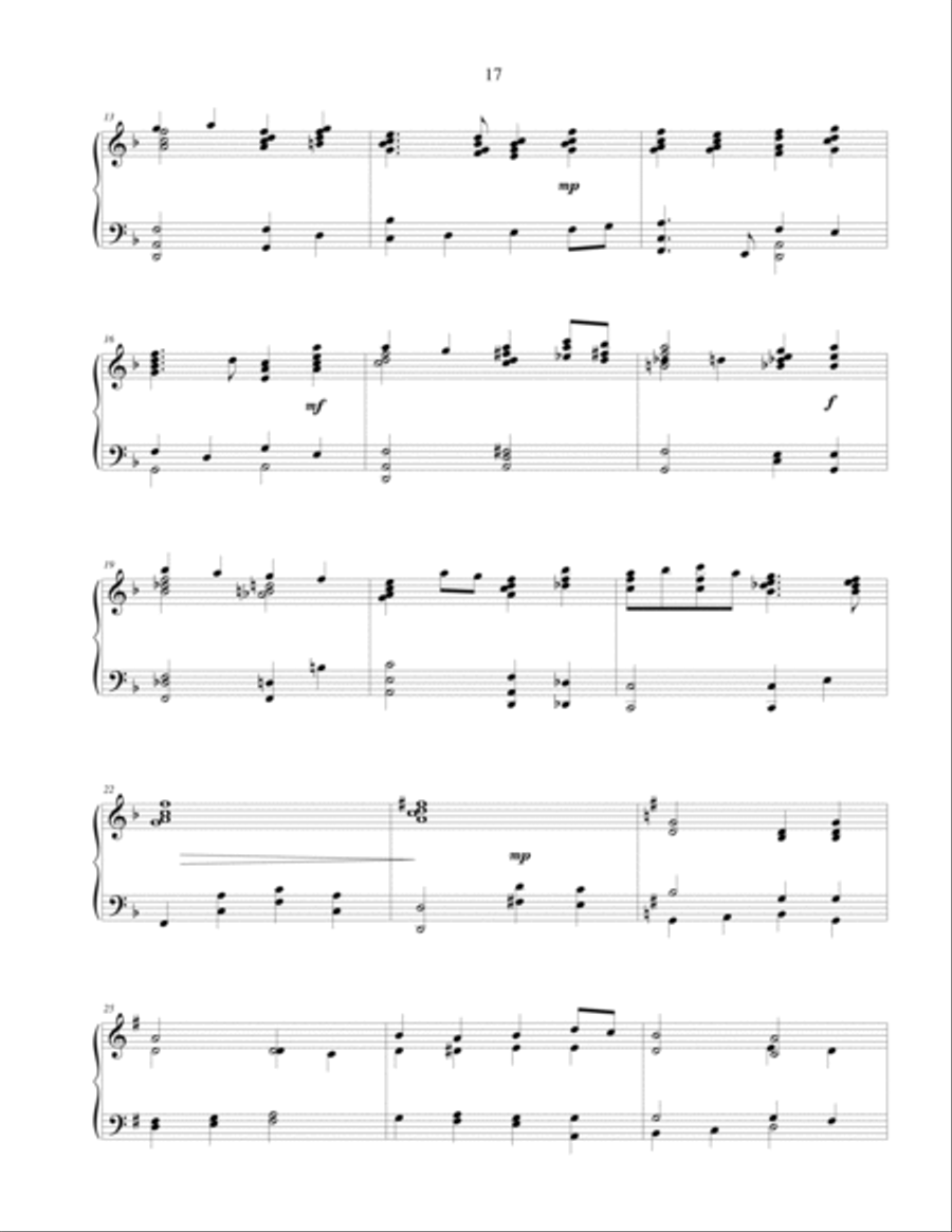Oh, Come, All Ye Faithful - advanced piano solo Piano Solo scores gallery preview page 3