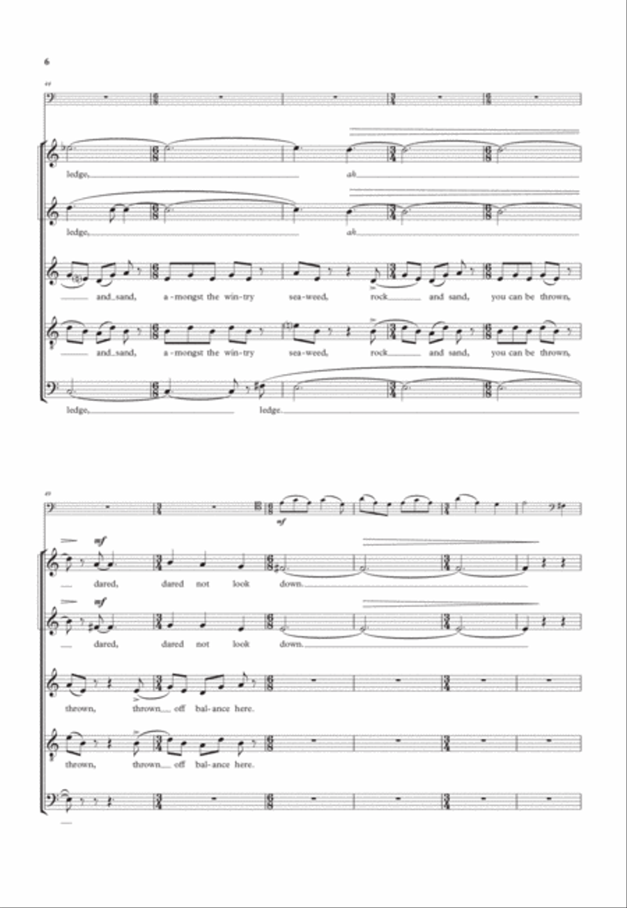 Night Flight Night Flight SSATB scores gallery preview page 6