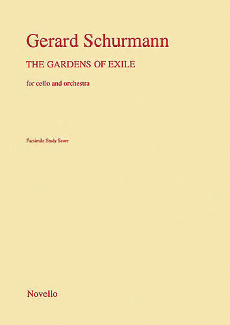 Schurmann The Gardens Of Exile Vlc/orch F/s