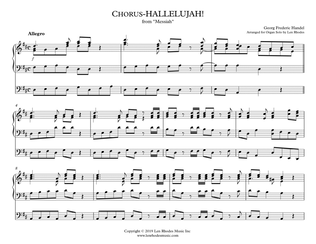 Book cover for "Hallelujah" Chorus - Handel's 'Messiah' for Organ solo