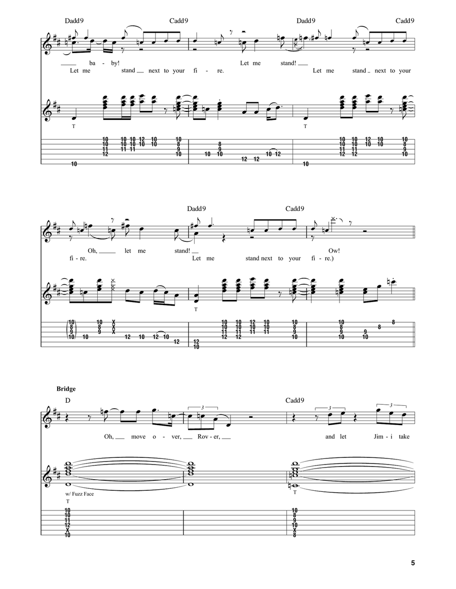 Fire Acoustic Guitar scores gallery preview page 5