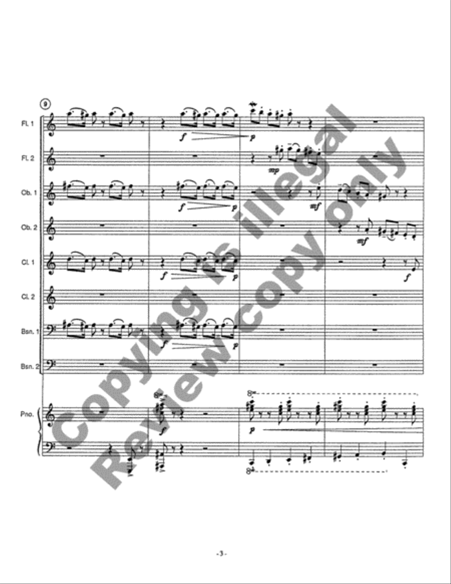 With Love and Hisses Chamber Orchestra scores gallery preview page 5