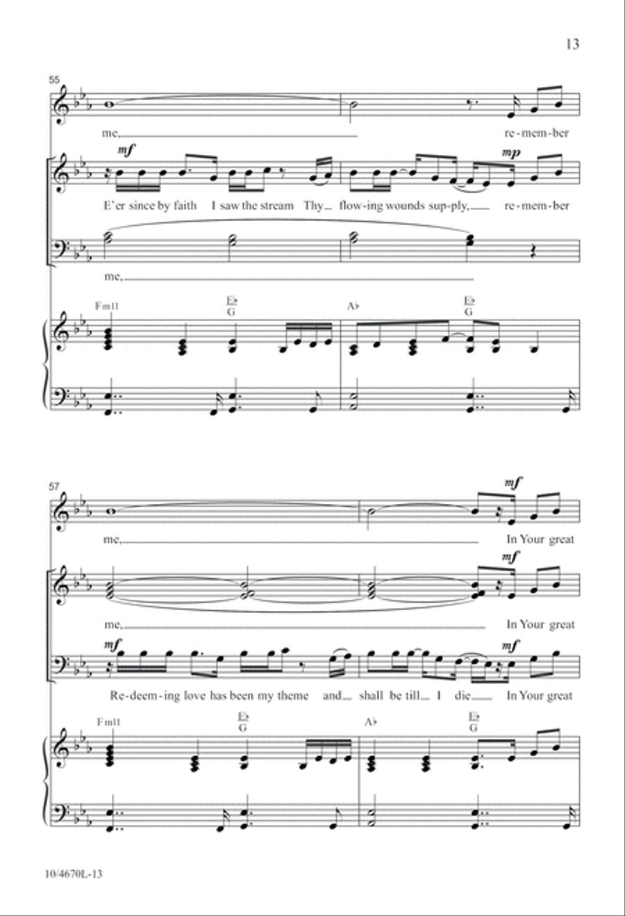 Remember Me 4-Part scores gallery preview page 13