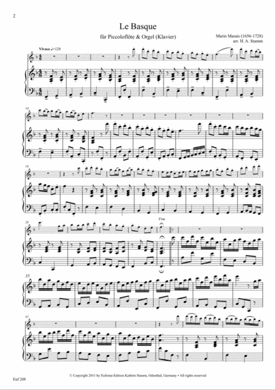 Organ Sound and Flute Magic for flute & organ Woodwind Duet scores gallery preview page 2