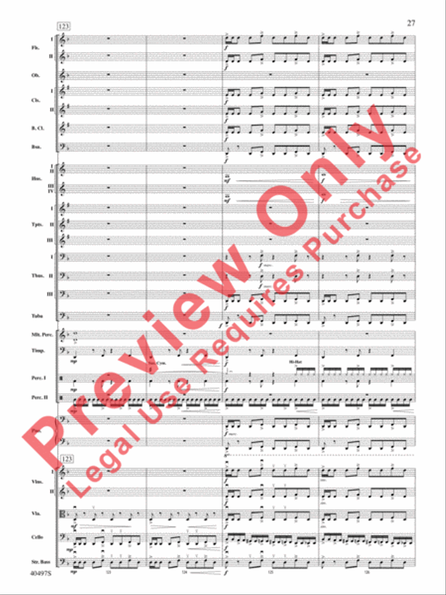 Batman: The Dark Knight Rises Full Orchestra scores gallery preview page 28