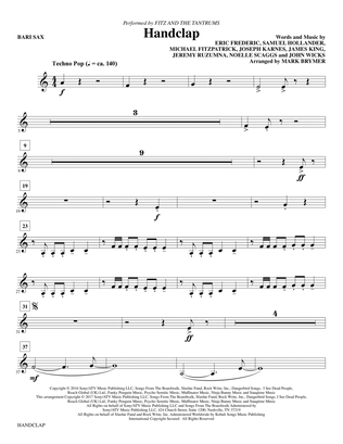 HandClap (arr. Mark Brymer) - Baritone Sax