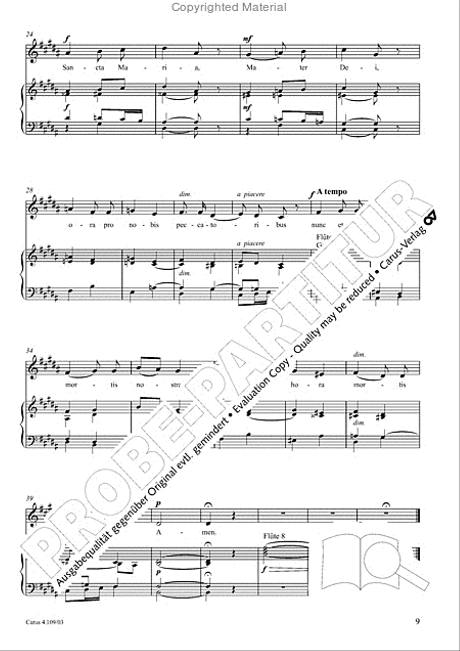 Shorter sacred works. Vol. 15 of the Vierne Complete Edition (Vierne: Kleinere Kirchenwerke. Bd. 15 der Vierne-Gesamtausgabe) Organ scores gallery preview page 10