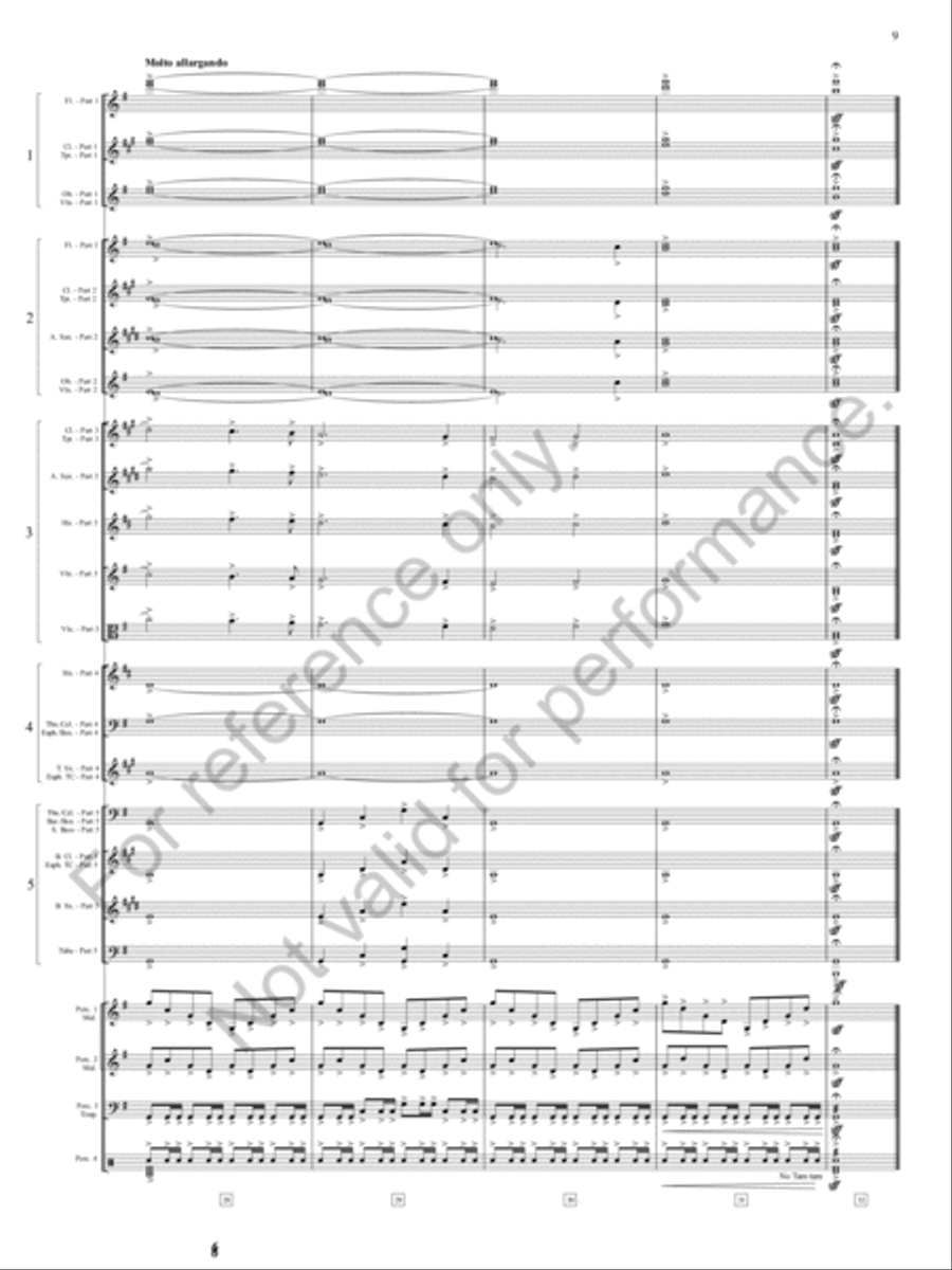 Finale From A Rhapsody On Christmas Carols Concert Band scores gallery preview page 10