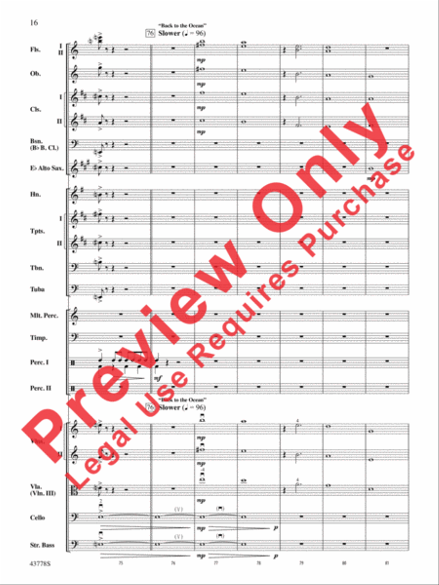 Godzilla Full Orchestra scores gallery preview page 36