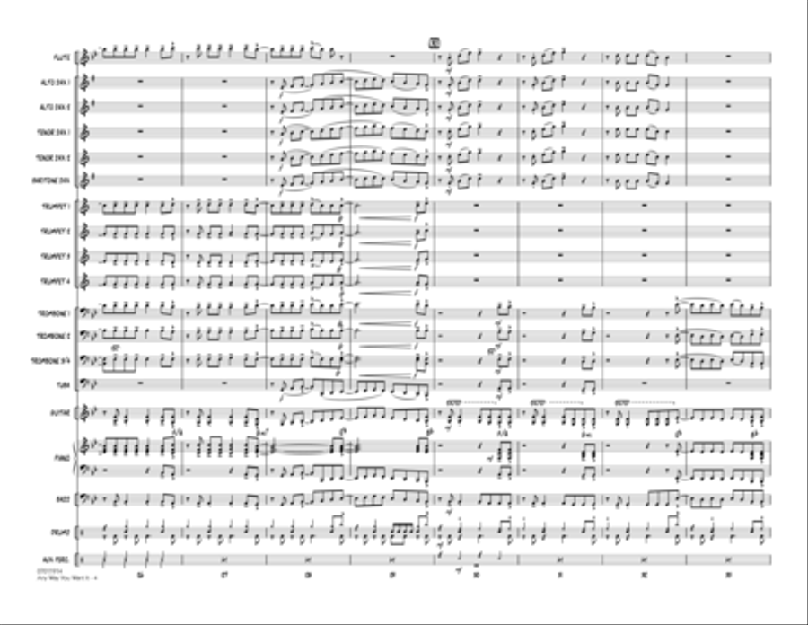Any Way You Want It - Full Score Jazz Ensemble scores gallery preview page 4