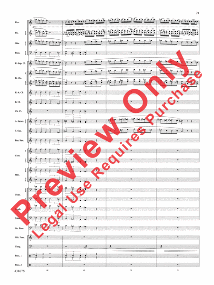 Down to the Sea in Ships (from the NBC TV Film Project 20) Concert Band scores gallery preview page 22