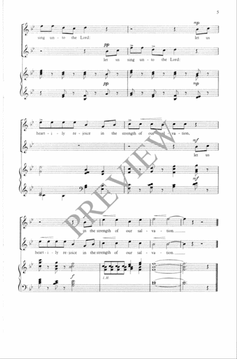 Four Psalm Settings SA scores gallery preview page 6