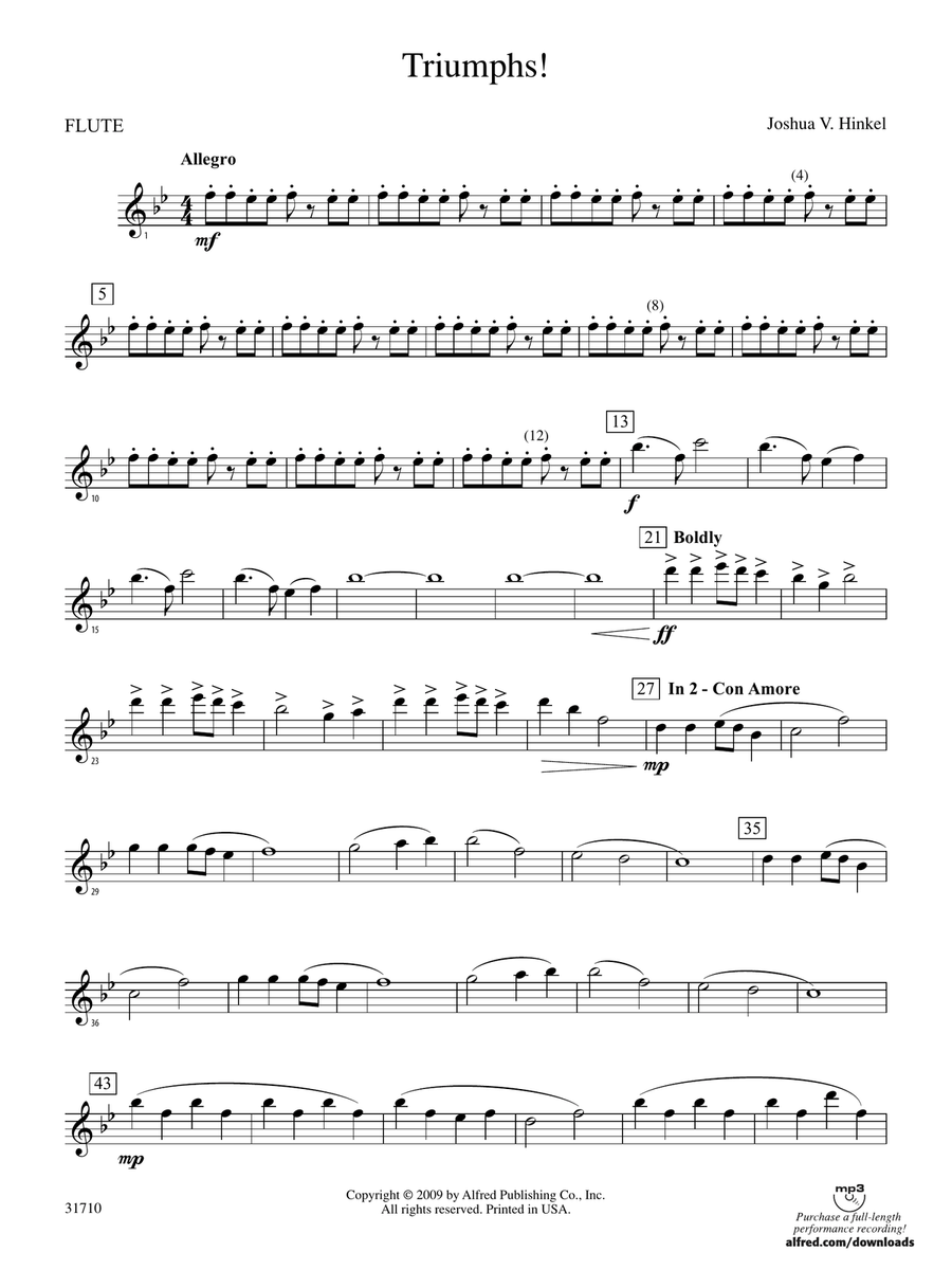 Triumphs!: Flute
