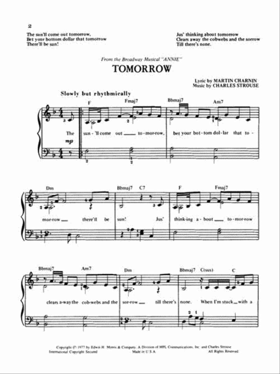 Annie (Broadway) Piano scores gallery preview page 5