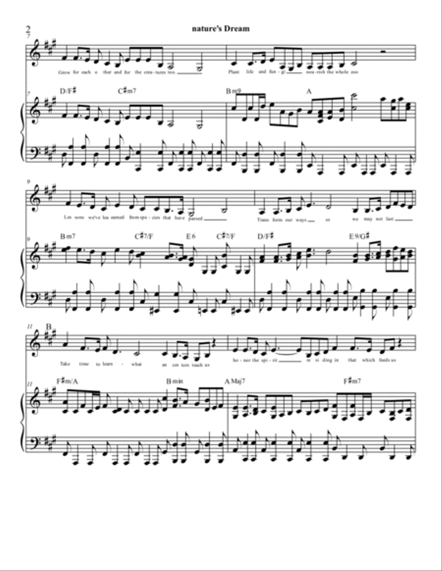 Nature's Dream Alto Voice scores gallery preview page 2