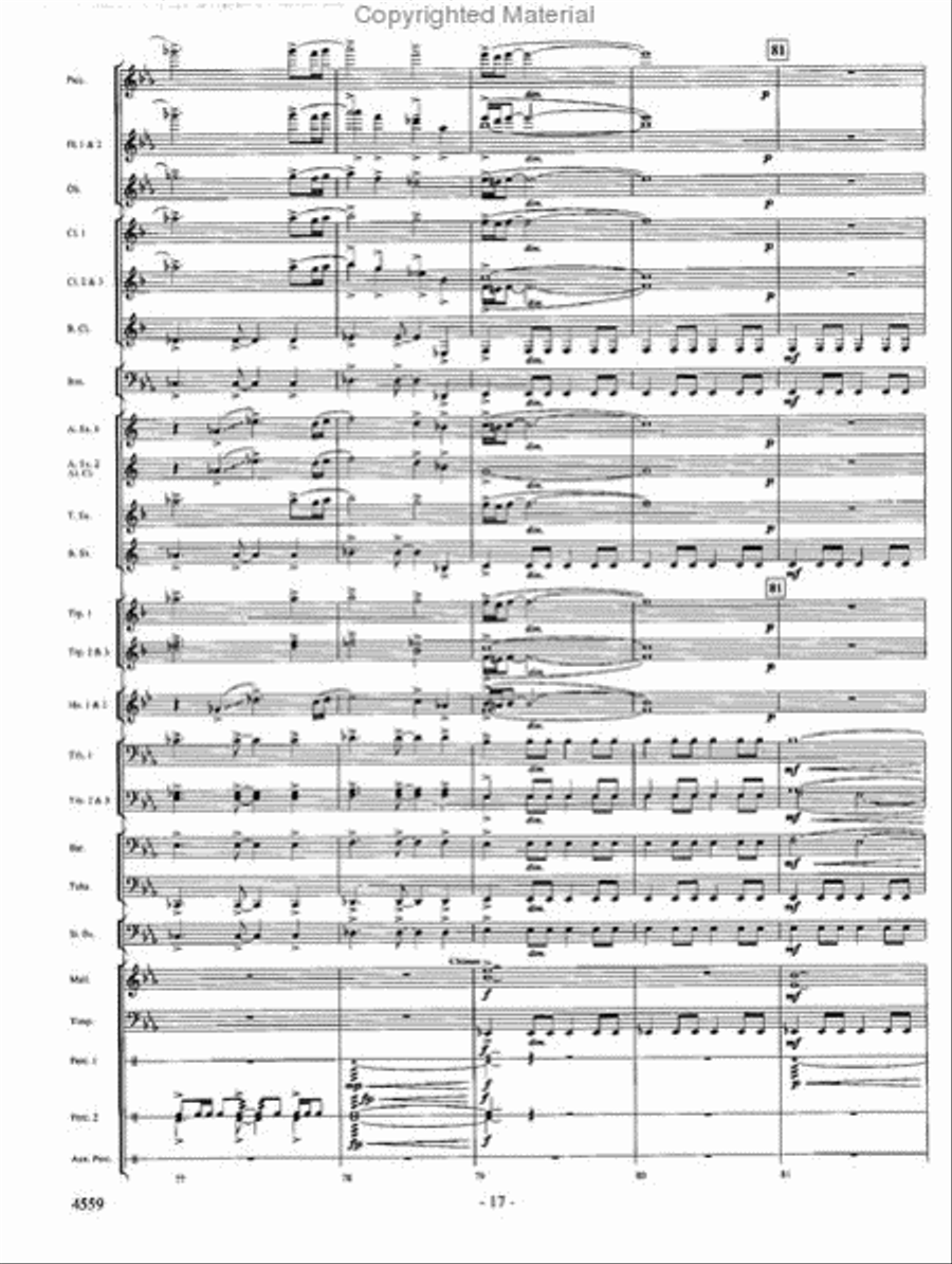 Into the Raging River Into the Raging River Concert Band scores gallery preview page 16