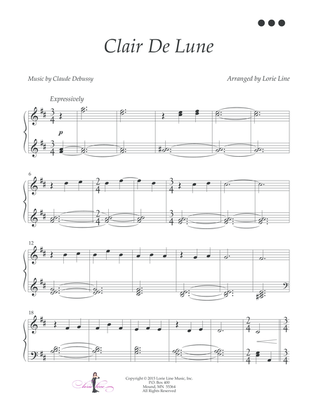 Book cover for Clair De Lune - EASY!