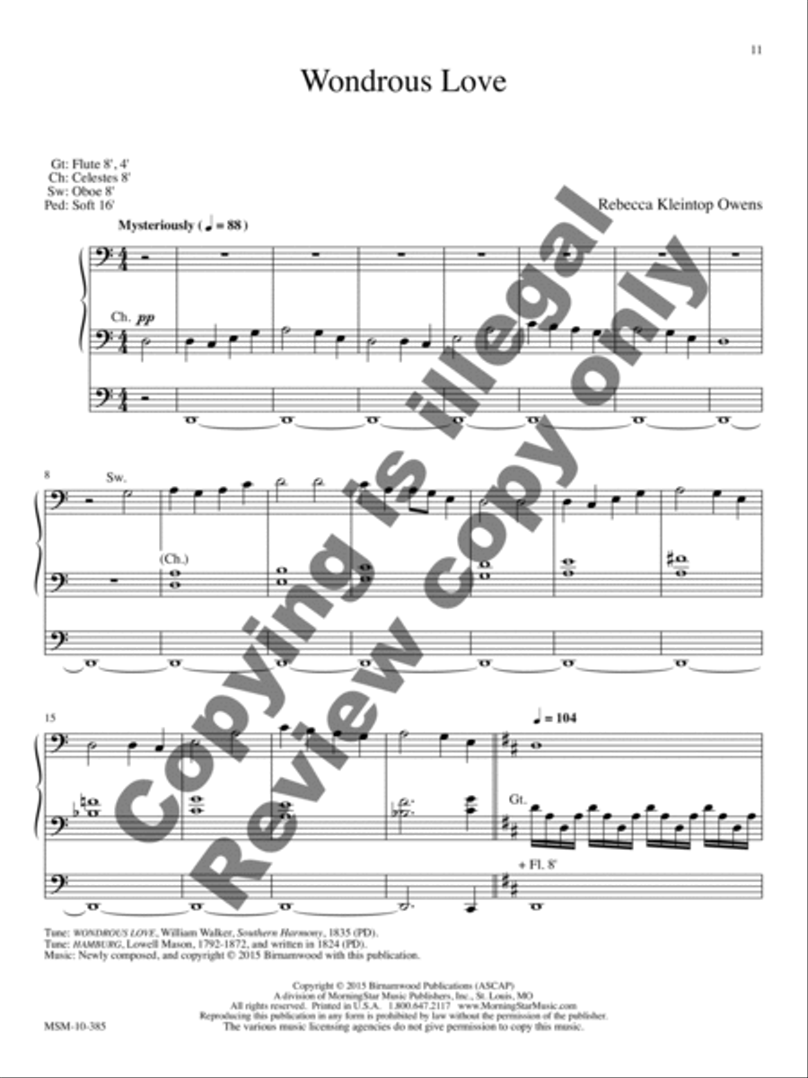 Were You There: Three Organ Pieces for Lent Organ scores gallery preview page 6