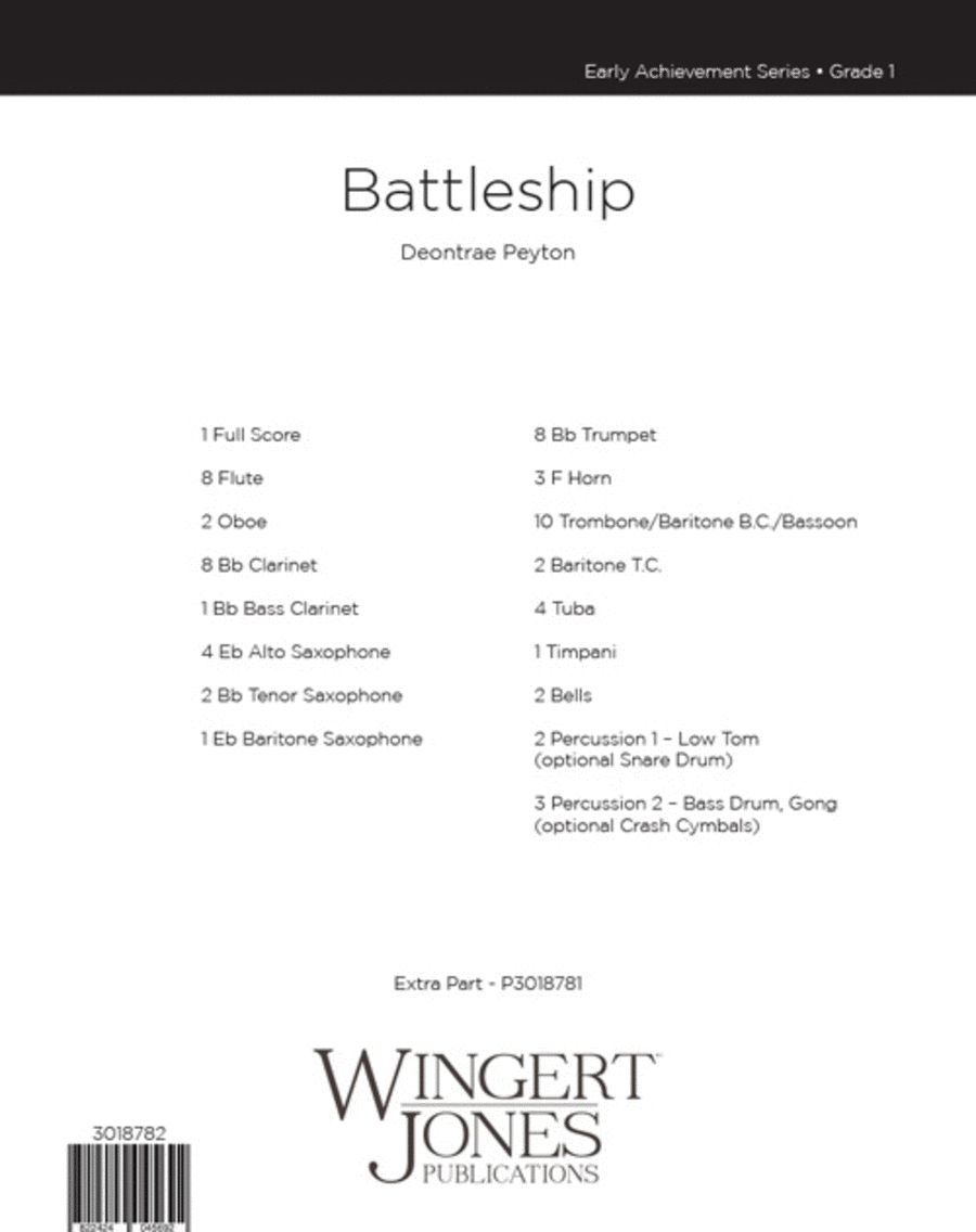 Battleship (Score) Concert Band scores gallery preview page 1