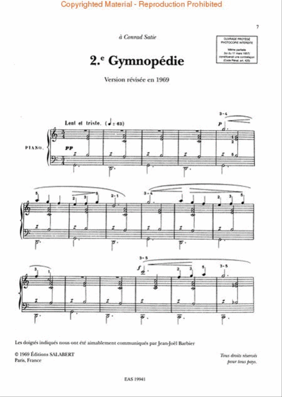 The Best of Erik Satie Piano Solo scores gallery preview page 3