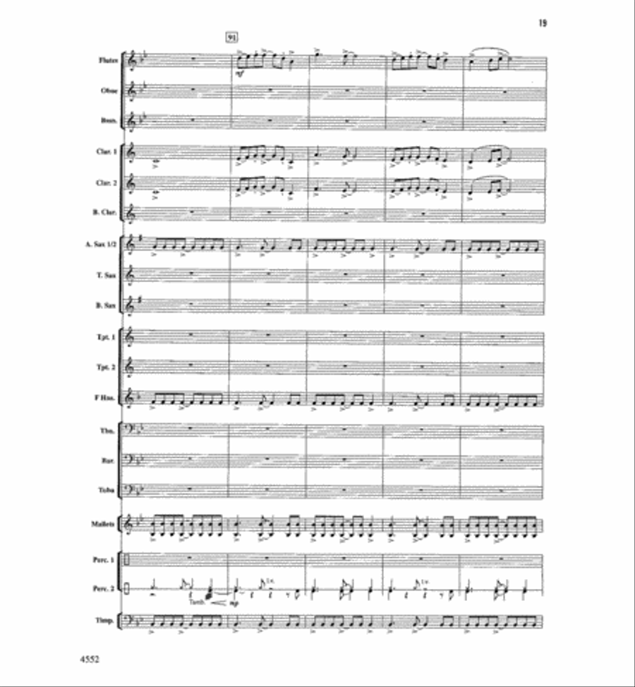 The Light Of Dawn Concert Band scores gallery preview page 18