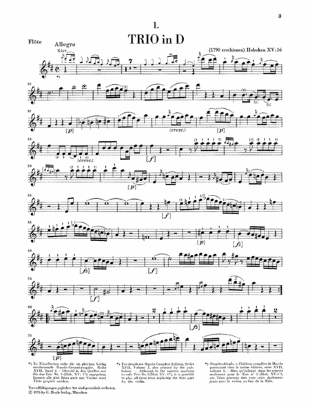 Piano Trios – Volume III: Flute Trios
