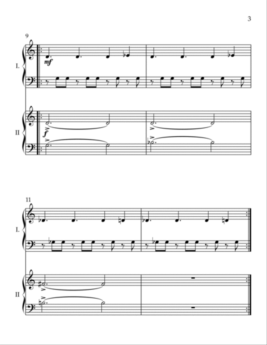 Halloween Theme Easy Piano scores gallery preview page 3