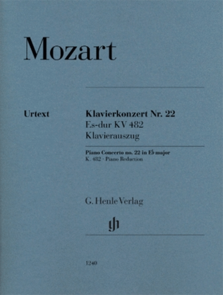 Book cover for Piano Concerto No. 22 in E-flat, K. 482