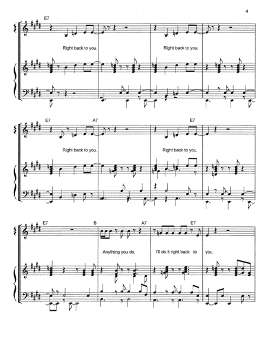 Right Back To You Right Back To You Voice scores gallery preview page 5