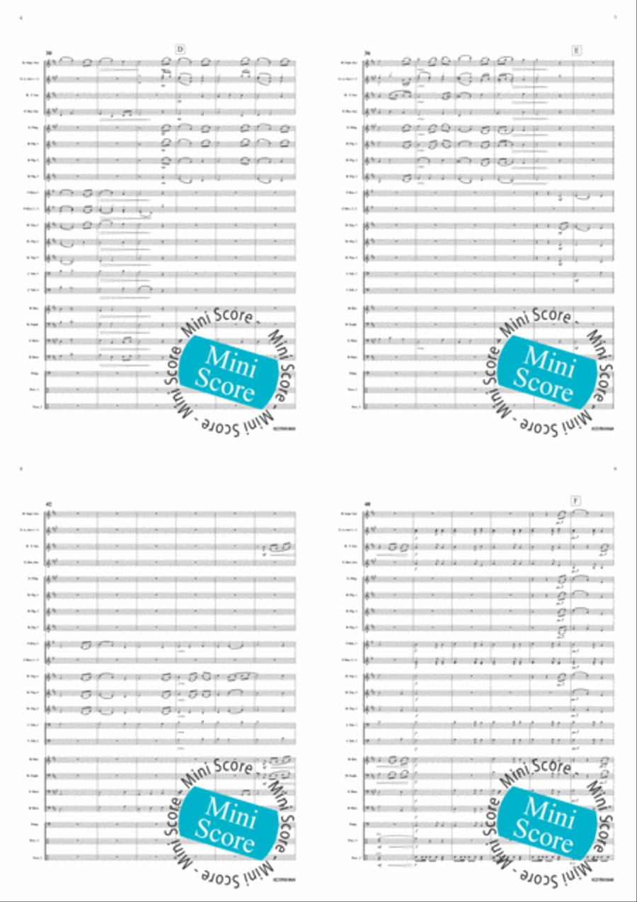 Remembrance Fanfare Band scores gallery preview page 4
