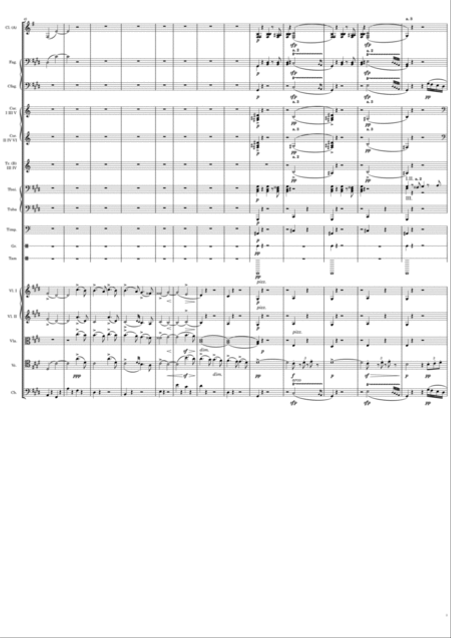 Symphony No. 5 (1st Movement) Full Orchestra scores gallery preview page 5