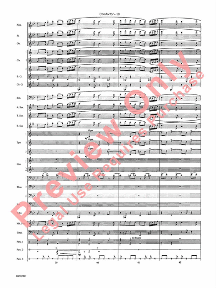 Through the Vulcan's Eye Concert Band scores gallery preview page 13