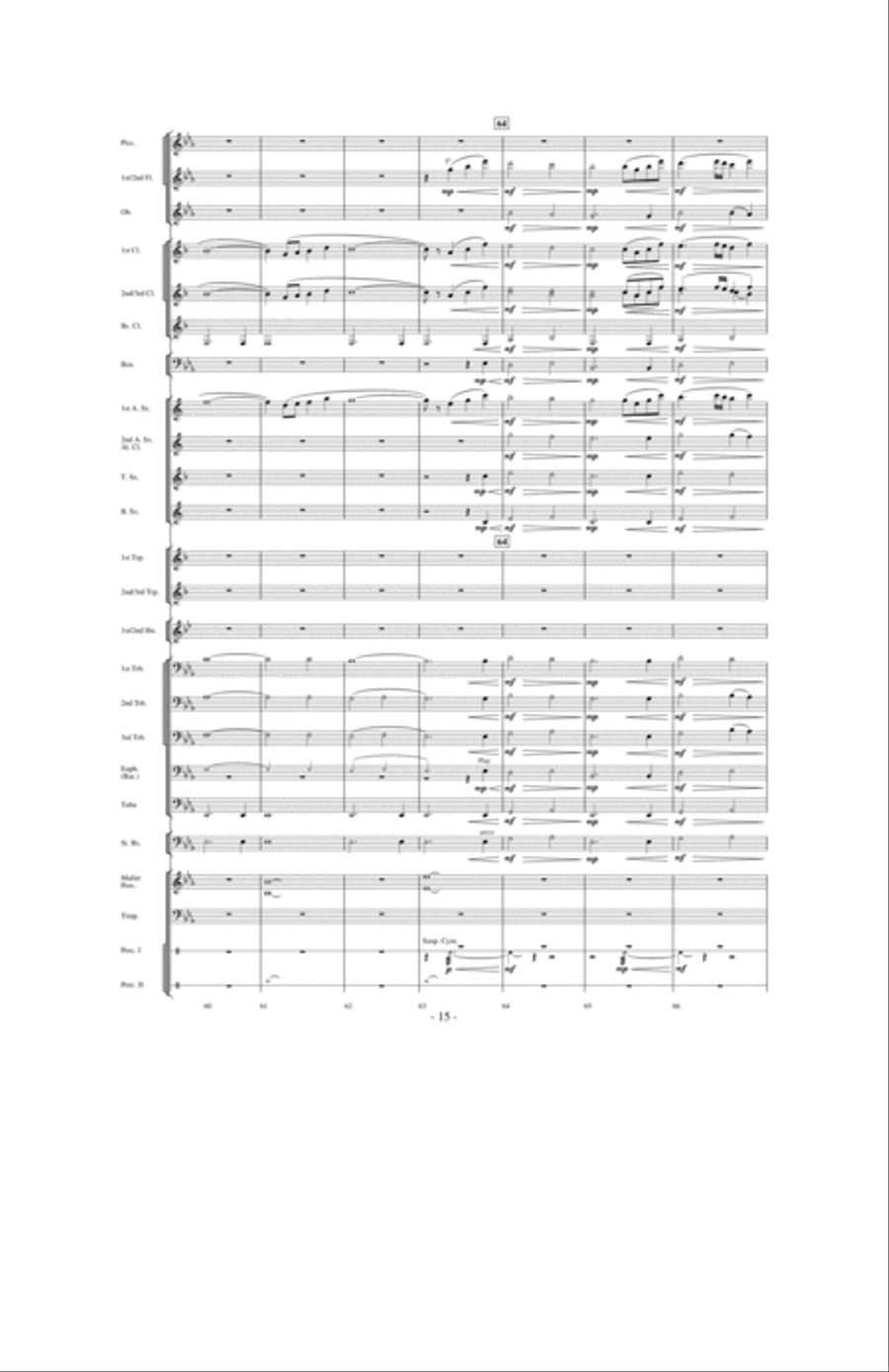 Where Eagles Soar Where Eagles Soar Concert Band scores gallery preview page 14
