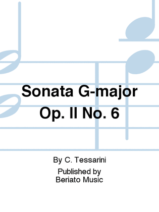 Book cover for Sonata G-major Op. II No. 6