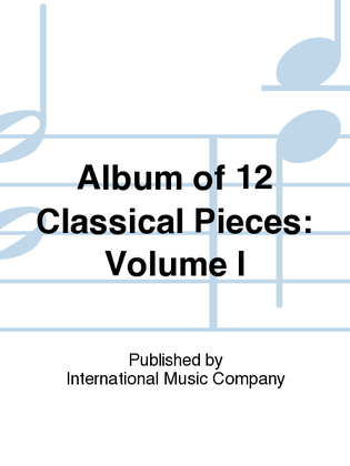 Book cover for Album Of 12 Classical Pieces