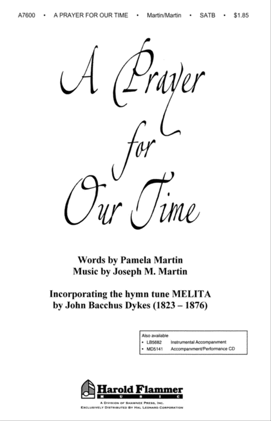 A Prayer for Our Time A Prayer for Our Time 4-Part scores gallery preview page 1